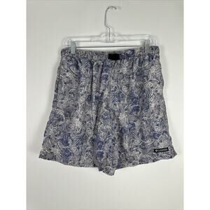 Vintage Columbia Large Purple Floral Printed Shorts Belted